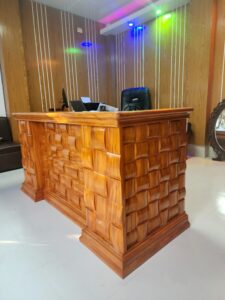 Rajshahi CNC Design Center- Wooden Table with 3D Design Pattern
